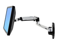 Ergotron LX Wall Mount LCD Arm, Polished Aluminum